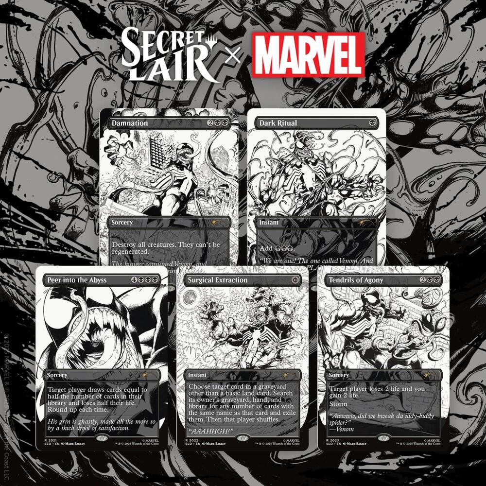 Magic the Gathering: Secret Lair Drop Series x Marvel's Spider-Man | Venom Unleashed | Inks
