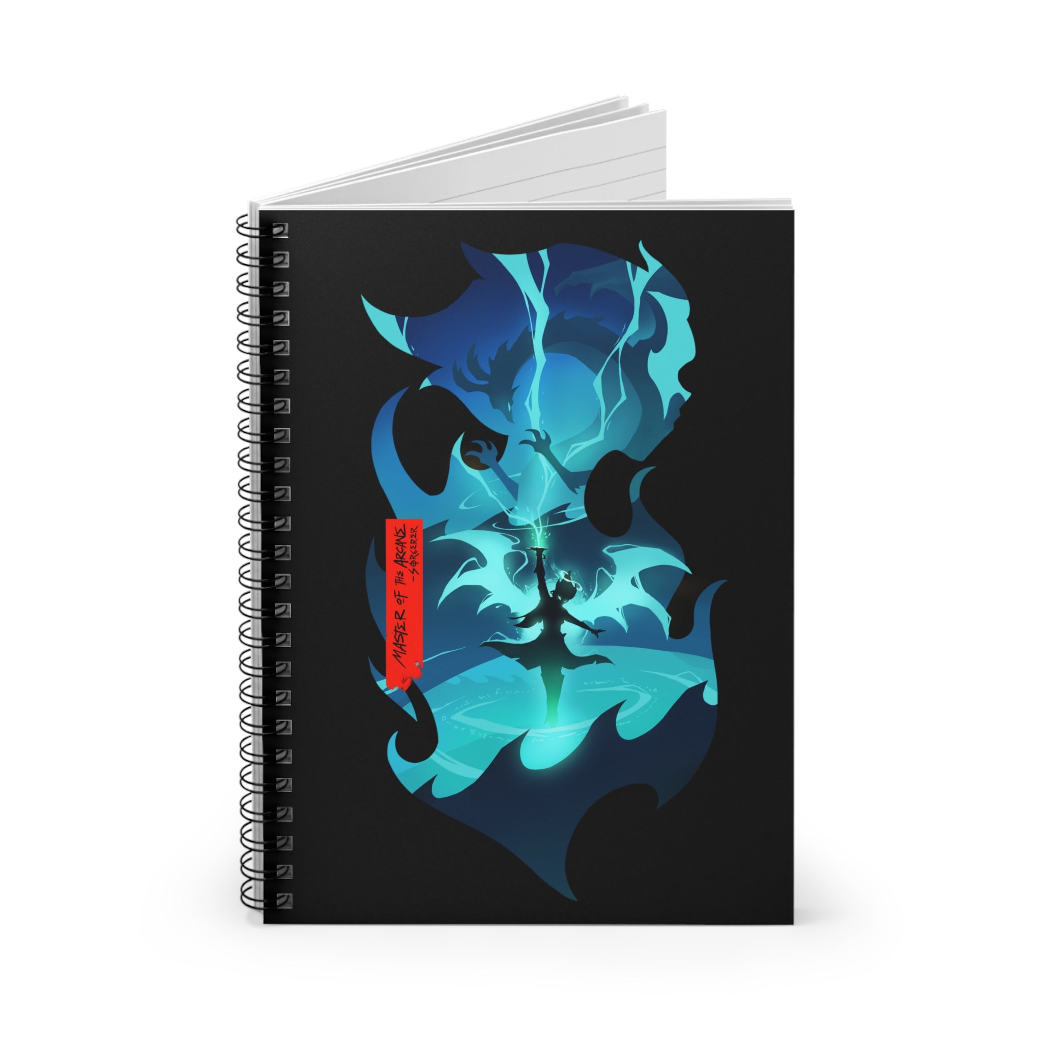 SORCERER CLASS SILHOUETTE CAMPAIGN JOURNAL SPIRAL NOTEBOOK