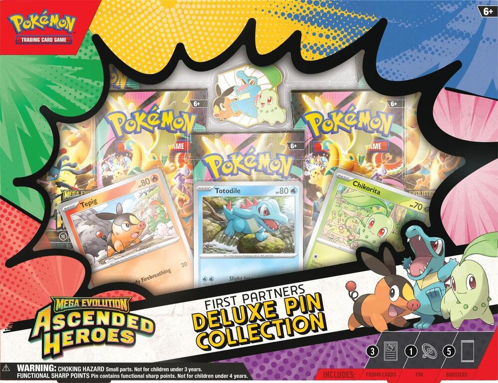 Pokemon: Ascended Heroes - First Partners Deluxe Pin Collection