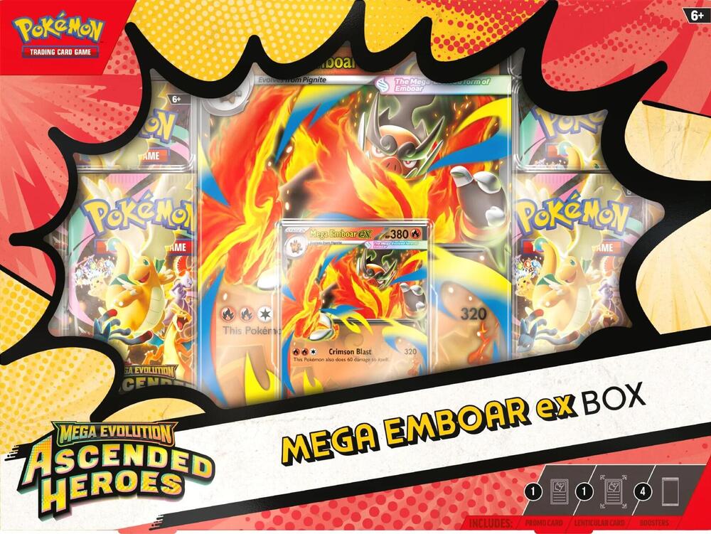 Pokemon: Ascended Heroes - Mega Emboar ex Box