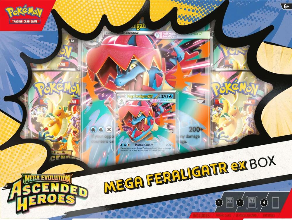 Pokemon: Ascended Heroes - Mega Feraligatr ex Box