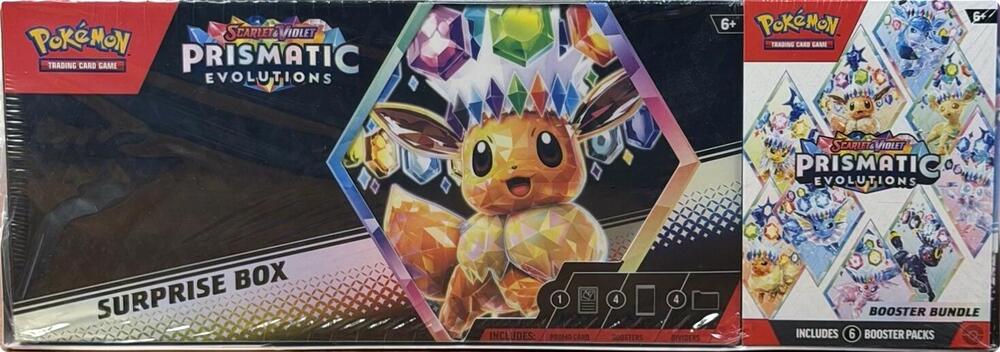 Pokemon: Prismatic Evolutions - Sam's Club Surprise Box & Booster Bundle 2-Pack