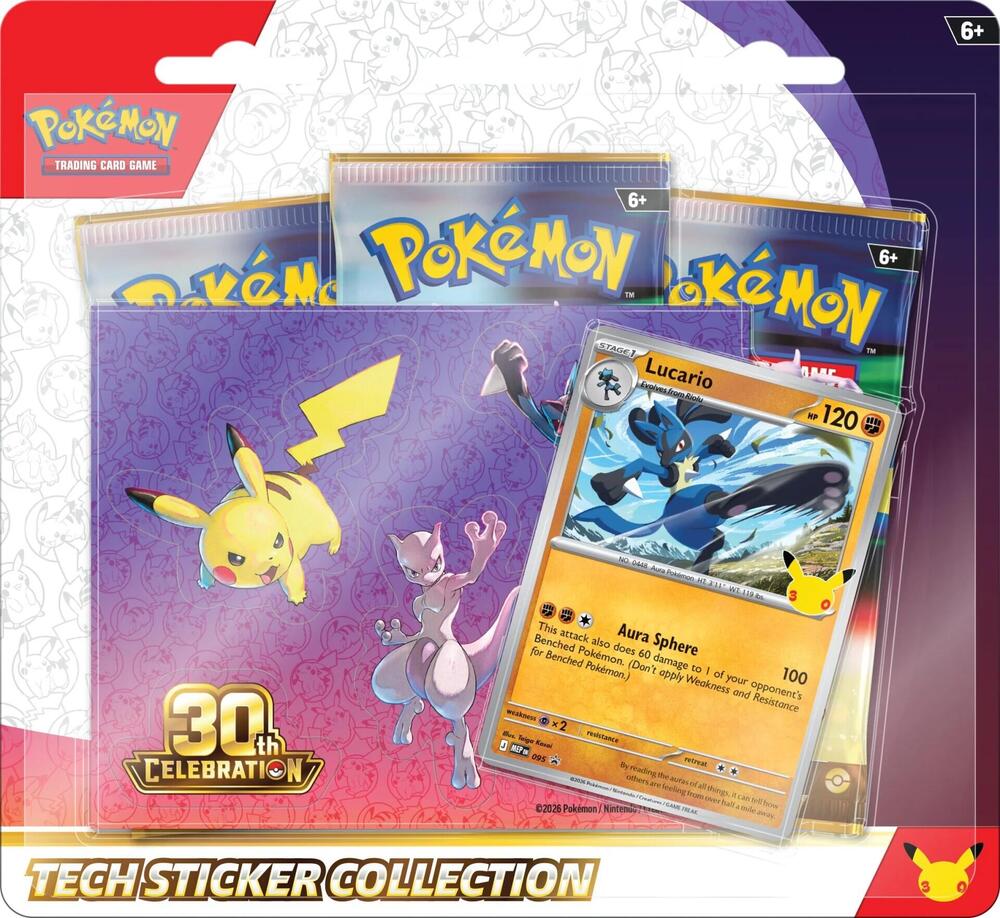 Pokemon: 30th Celebration - Tech Sticker Collection
