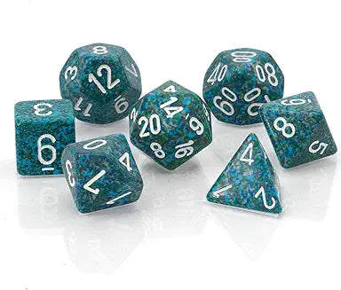 7-Die Set Speckled: Sea