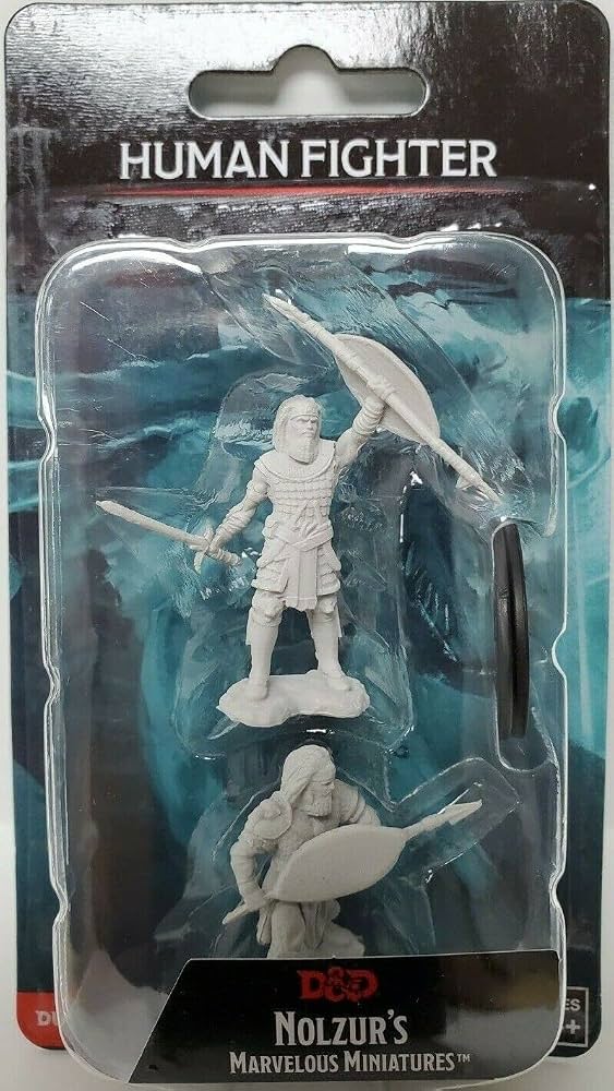 D&D Nolzur's Marvelous Miniatures: Unpainted Minis - Human Fighter Male (Wave 13)
