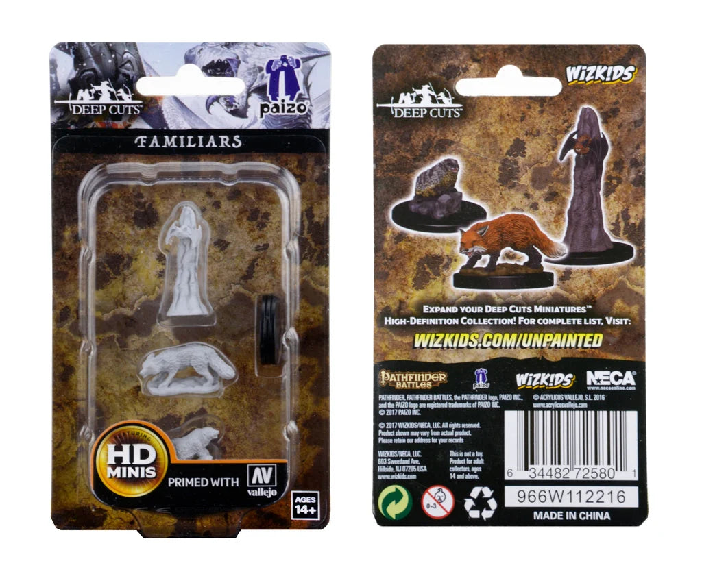 Pathfinder Battles Deep Cuts Miniatures: Unpainted Minis - Familiars (Wave 1)