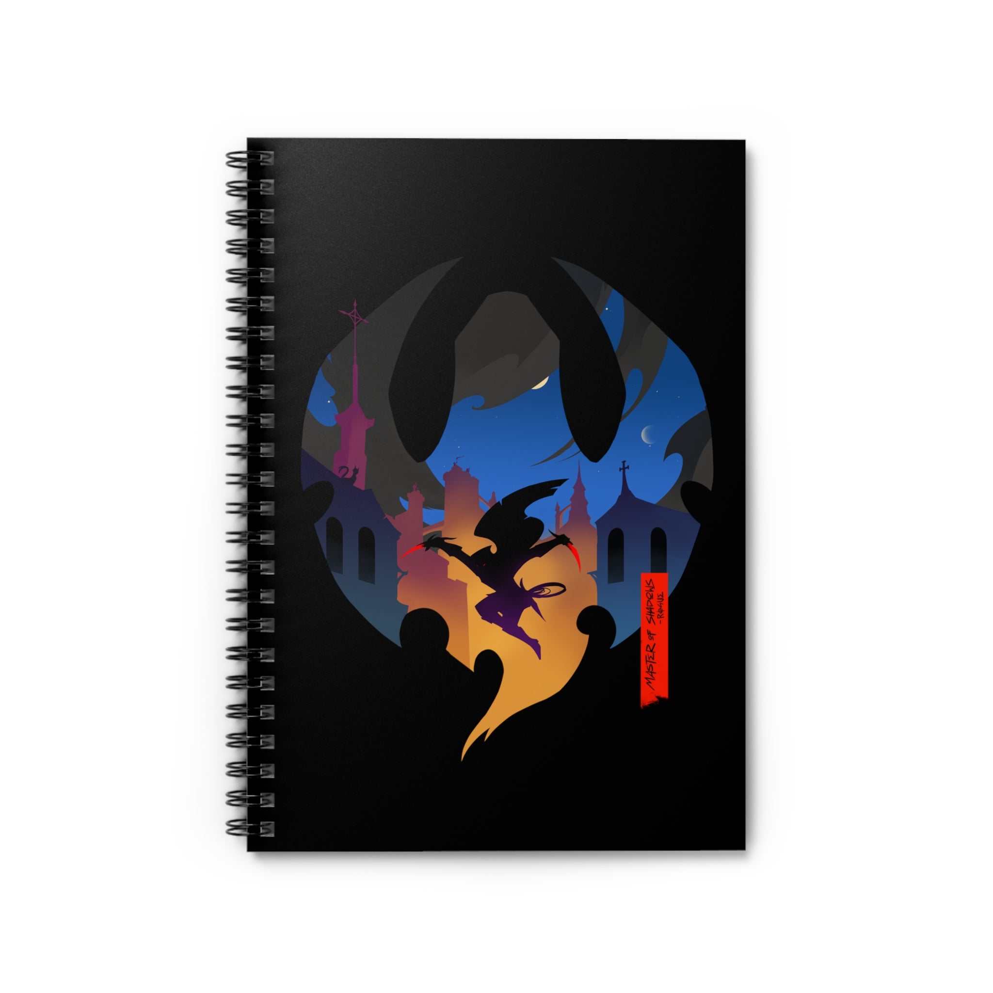 ROGUE CLASS SILHOUETTE CAMPAIGN JOURNAL SPIRAL NOTEBOOK