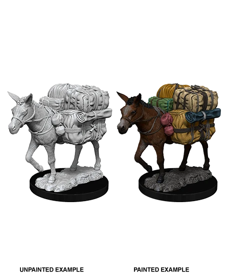 Wizkids Deep Cuts Miniatures: Unpainted Minis - Pack Mule (Wave 7)