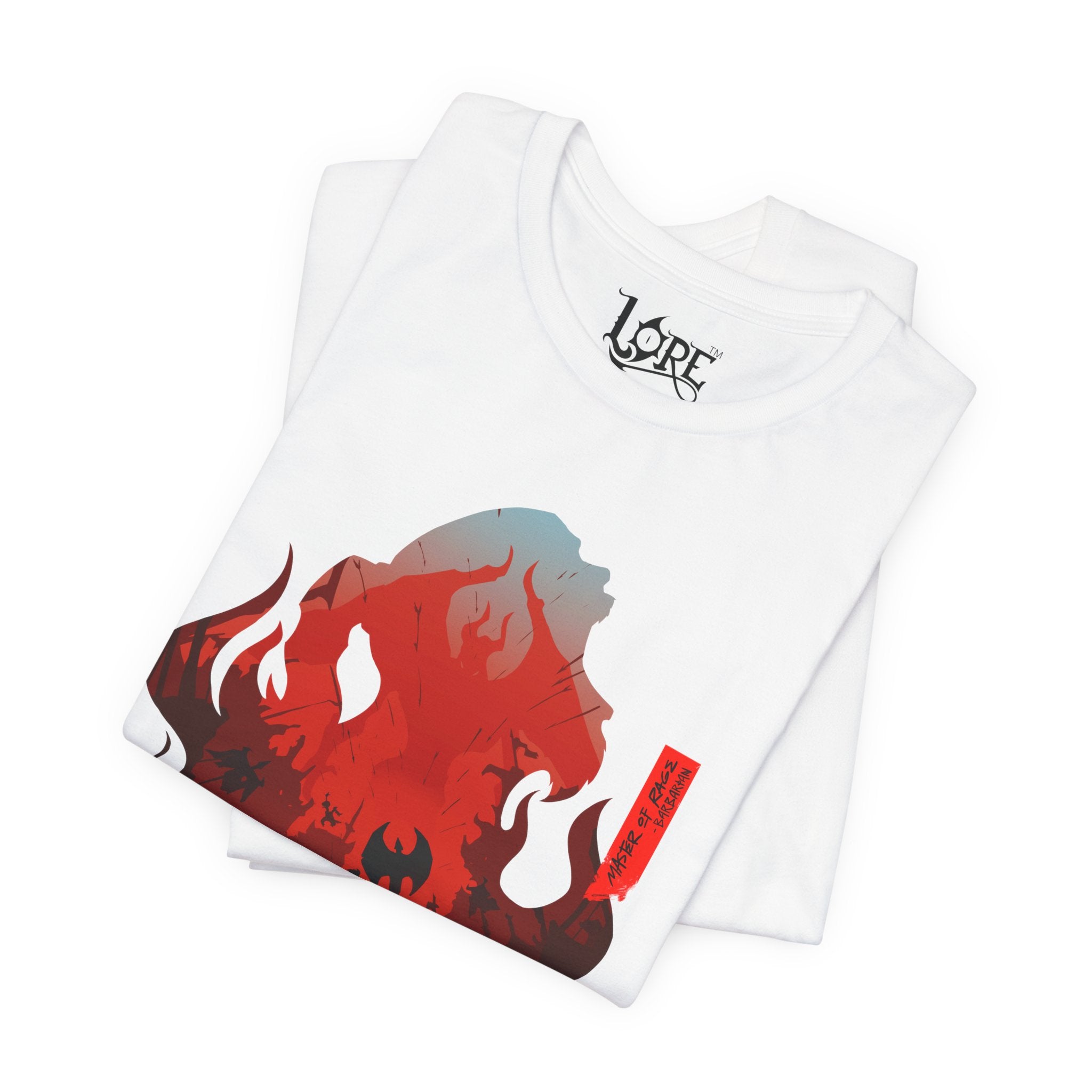 BARBARIAN CLASS SILHOUETTE T-SHIRT - RED BANNER EDITION