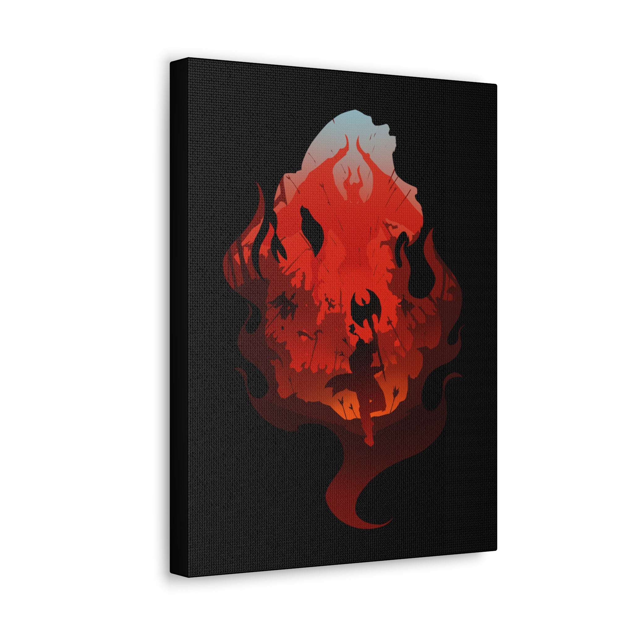 BARBARIAN CLASS SILHOUETTE CANVAS GALLERY WRAPS