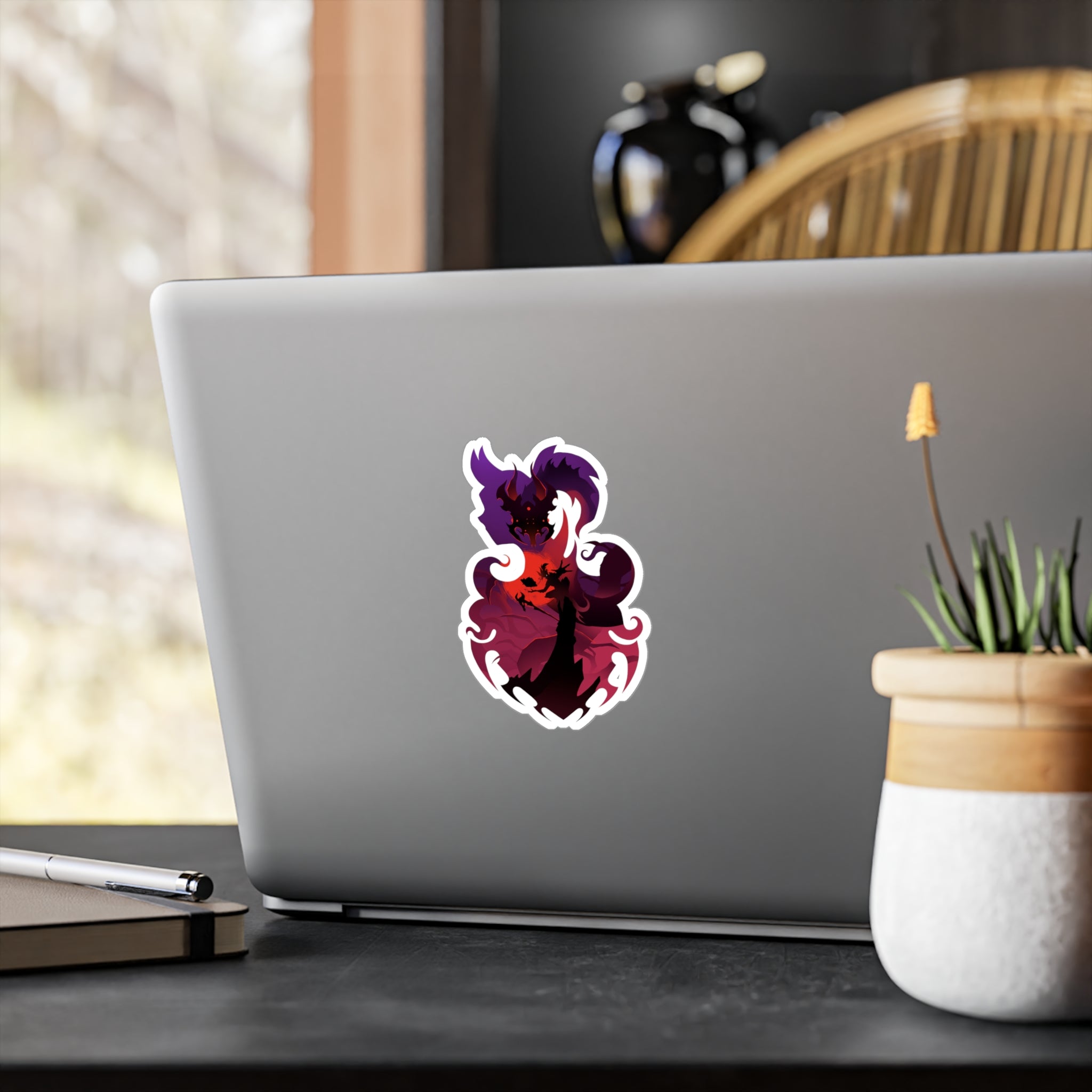 WARLOCK CLASS SILHOUETTE KISS-CUT VINYL DECAL