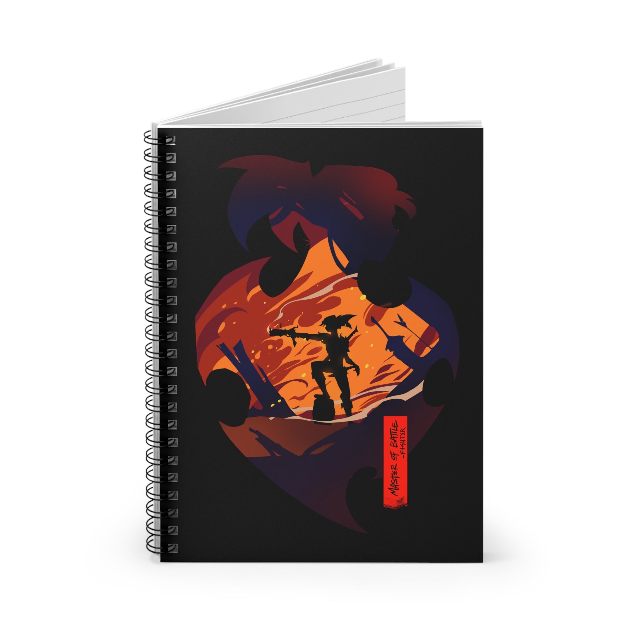 FIGHTER CLASS SILHOUETTE CAMPAIGN JOURNAL SPIRAL NOTEBOOK