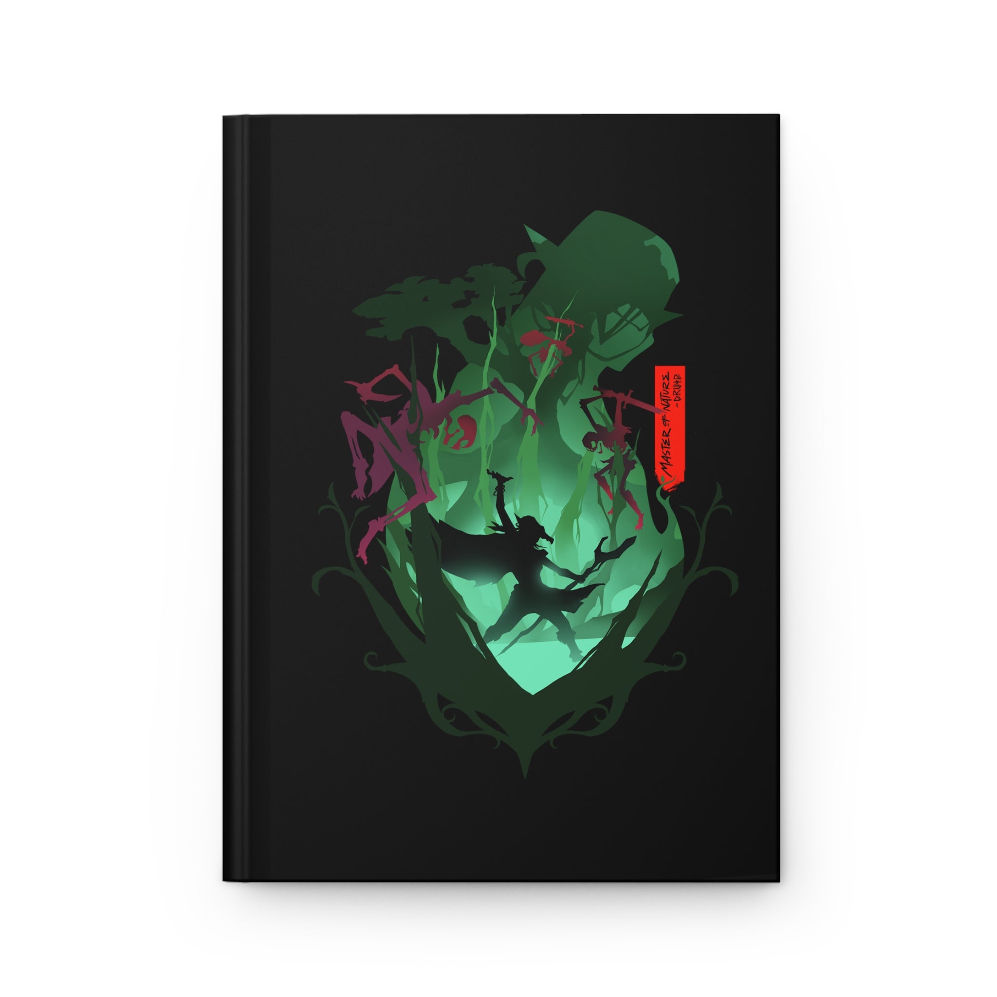 DRUID CLASS SILHOUETTE HARDCOVER CAMPAIGN JOURNAL