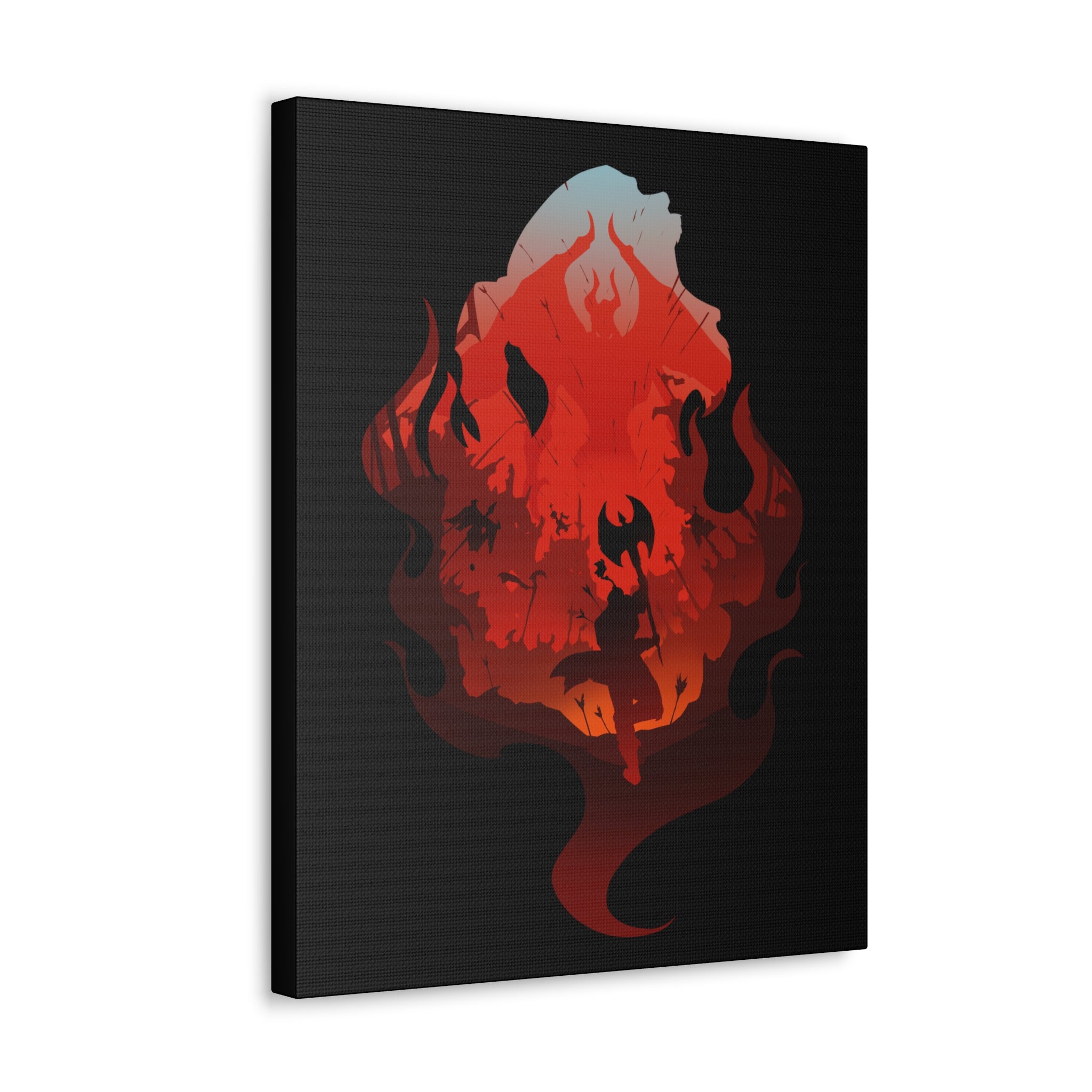 BARBARIAN CLASS SILHOUETTE CANVAS GALLERY WRAPS