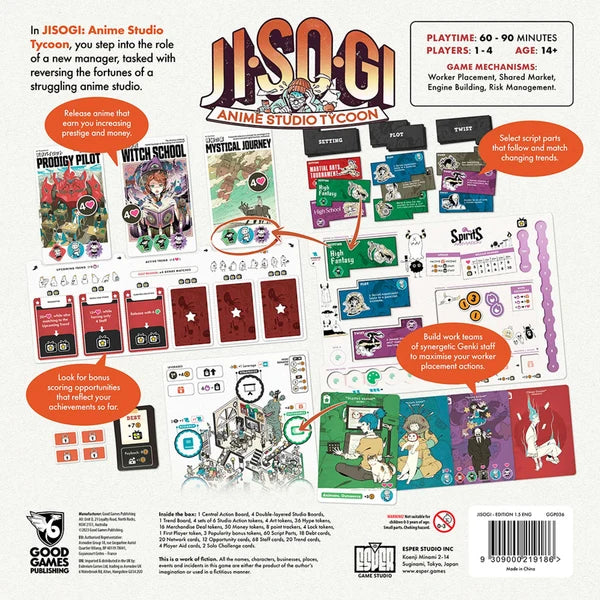 Jisogi : Anime Studio Tycoon | Board Game