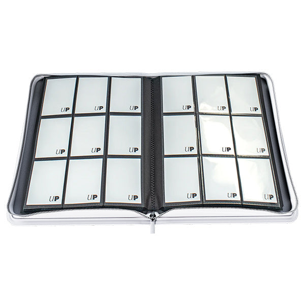 Binder: PRO 9-Pocket Zippered Vivid- White