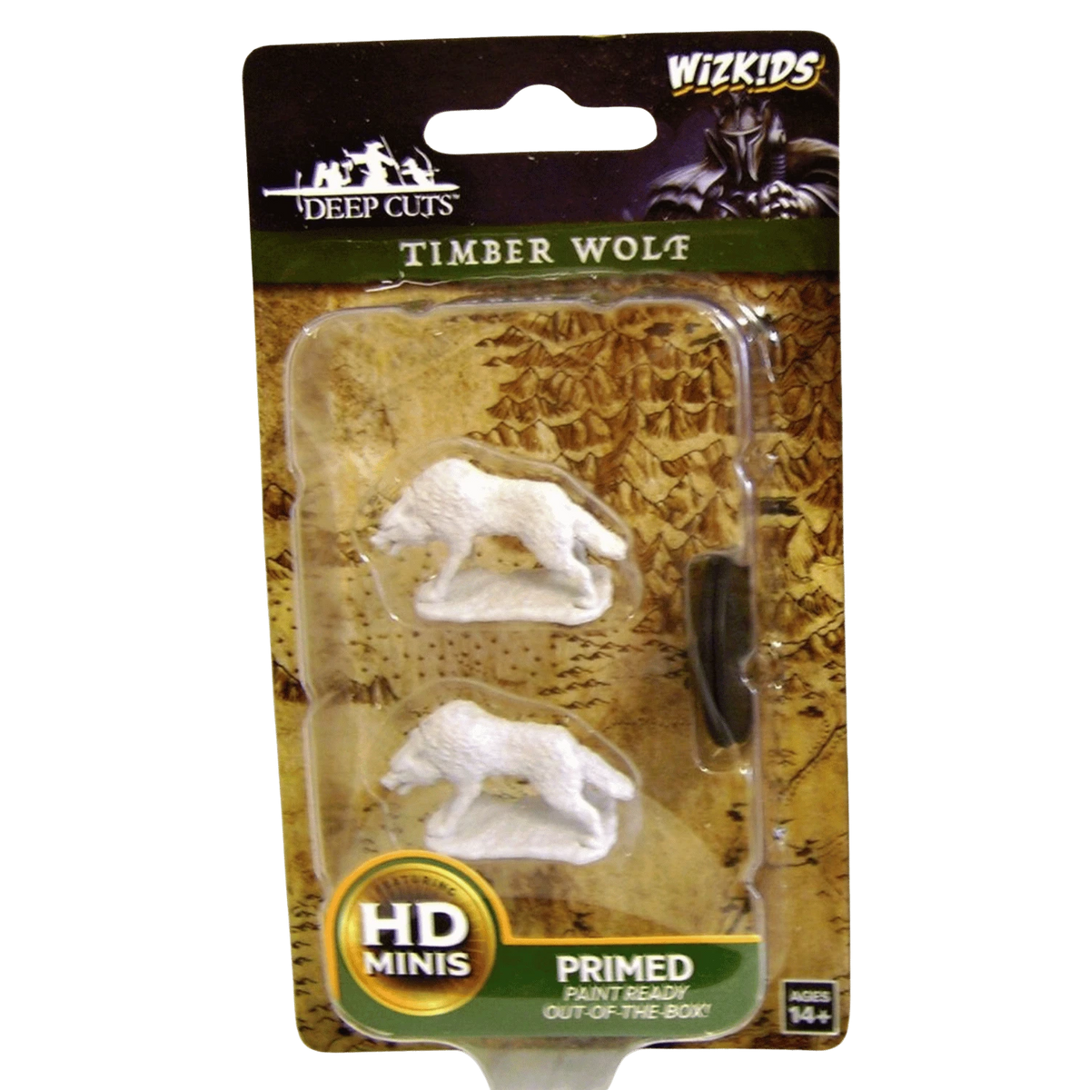 Wizkids Deep Cuts Miniatures: Unpainted Minis - Timber Wolves (Wave 7)