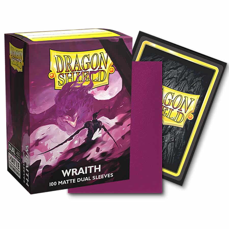 Dragon Shield Sleeves: Standard DUAL - Matte Wraith 'Alaric, Chaos Wraith' (100 ct.)