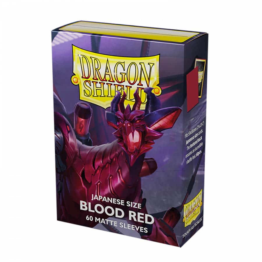 Dragon Shield Sleeves: Japanese - Matte Blood Red 'Juusouken' (60 ct.)