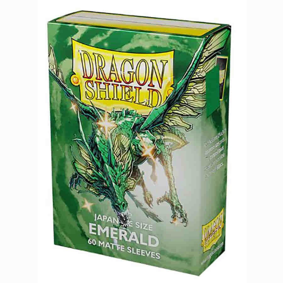 Dragon Shield Sleeves: Japanese - Matte Emerald (60 ct.)