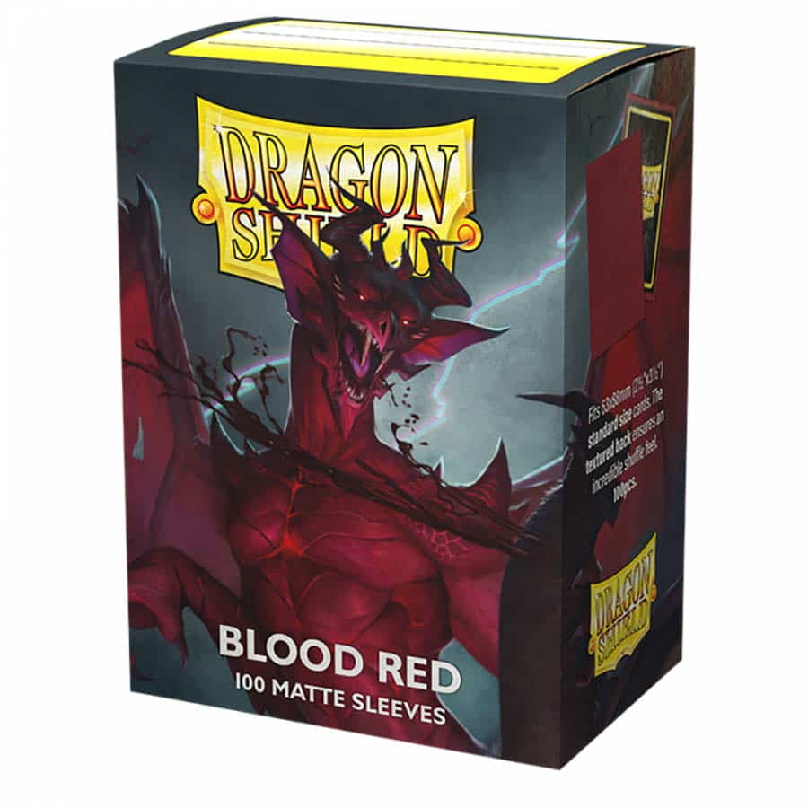 Dragon Shield Sleeves: Standard - Matte Blood Red 'Simurag' (100 ct.)