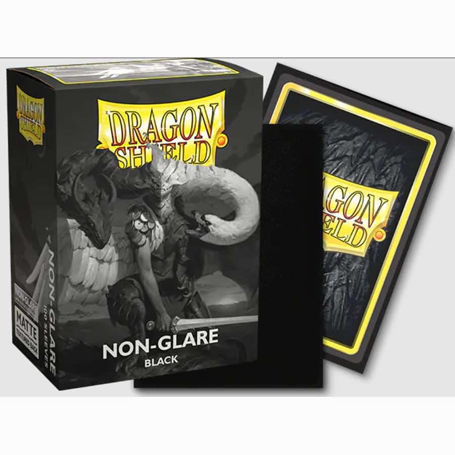Dragon Shield Sleeves: Standard - Matte Non-Glare Black V2 (100 ct.)