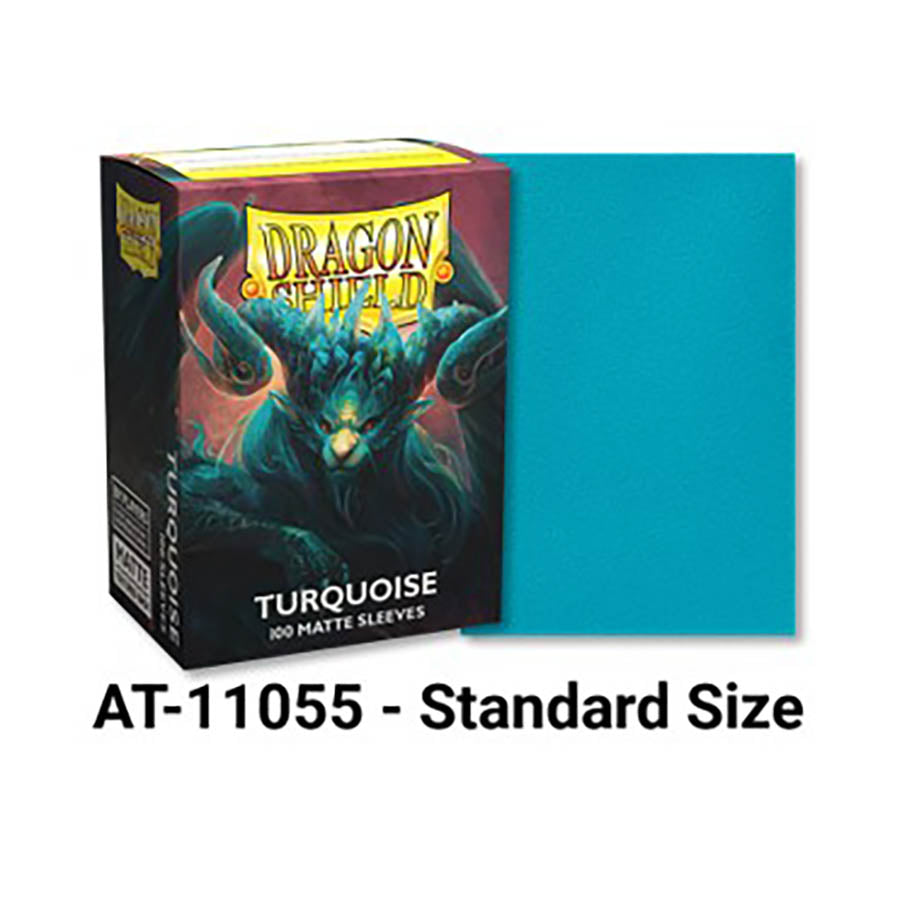 Dragon Shield Sleeves: Standard - Matte Turqouise 'Atebeck' (100 ct.)