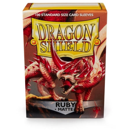 Dragon Shield Sleeves: Standard - Matte Ruby (100 ct.)