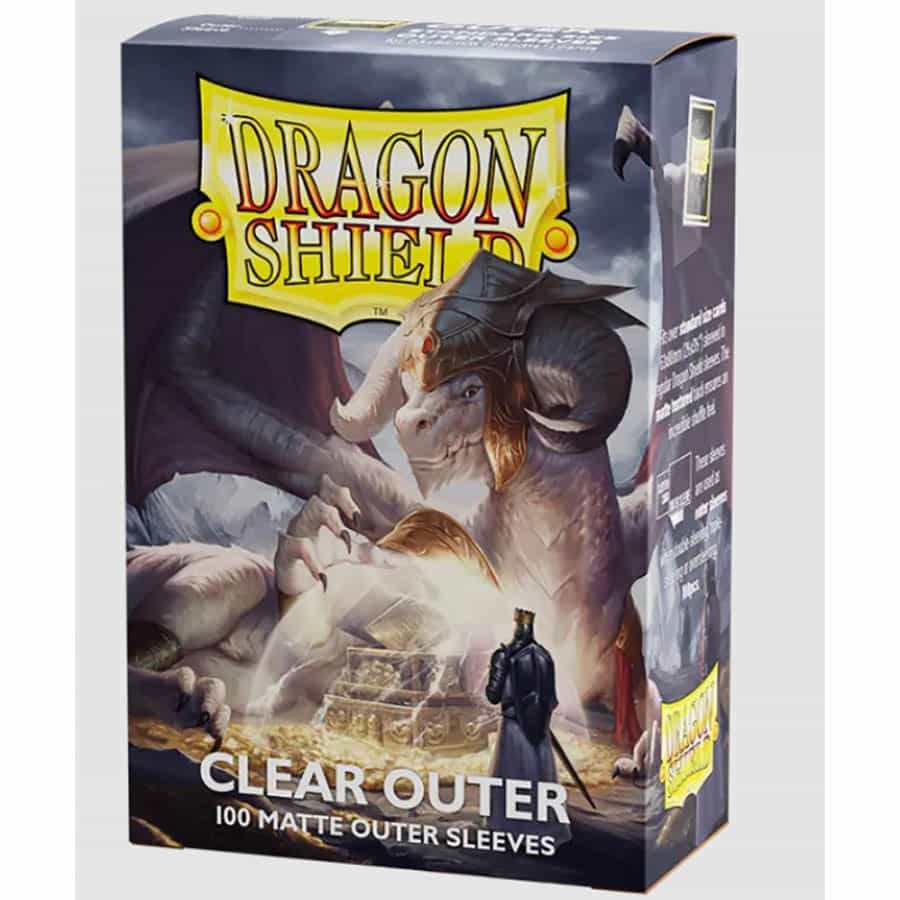Dragon Shield Sleeves: Standard - Matte Outer Sleeves  - Clear (100 ct.)