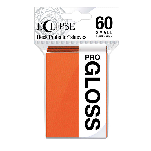 Deck Protectors Small: PRO-Gloss Eclipse Pumpkin Orange (60)