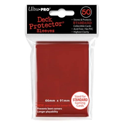 Deck Protectors: PRO-Gloss - Solid Red (50)