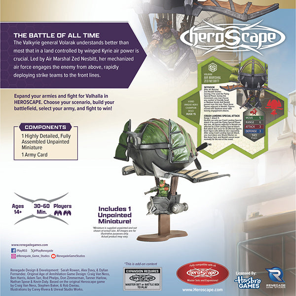 Heroscape: Army Expansion- Air Marshal Zed Nesbitt