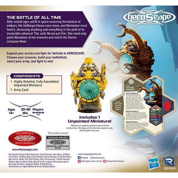 Heroscape: Army Expansion - Rising Tide: Hellforge Mandukor Miniature