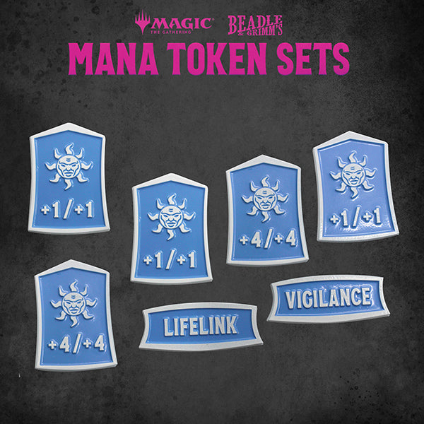 MTG: Token Set- White Mana Metal Token Set