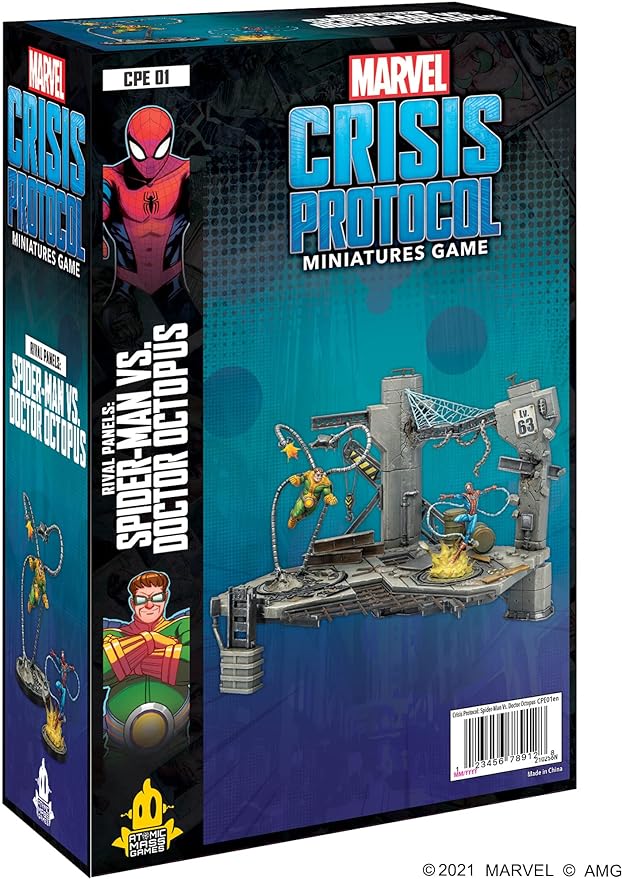 Marvel: Crisis Protocol Spider-Man vs Doctor Octopus RIVAL PANELS, Tabletop Superhero Game for Kids