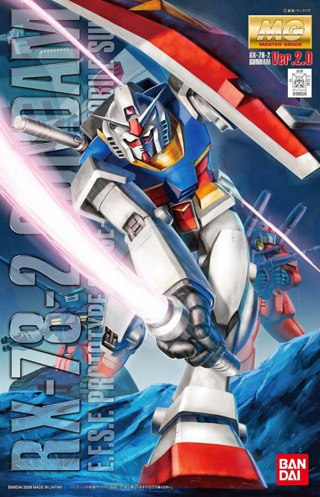 RX-78-2 Gundam (Ver 2.0) "Mobile Suit Gundam", Bandai MG (Gundam Model Kit)