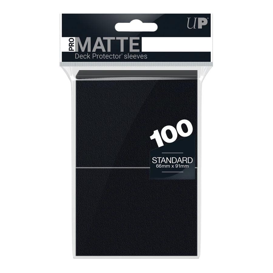 Deck Protectors: PRO-Matte- Solid Black (100)