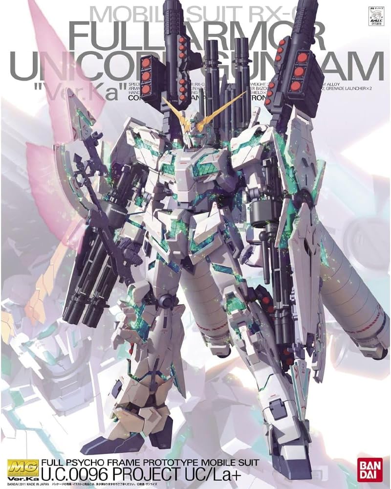 RX-0 Full Armor Unicorn Gundam (Ver. Ka) "Gundam UC", Bandai MG (Gundam Model Kit)