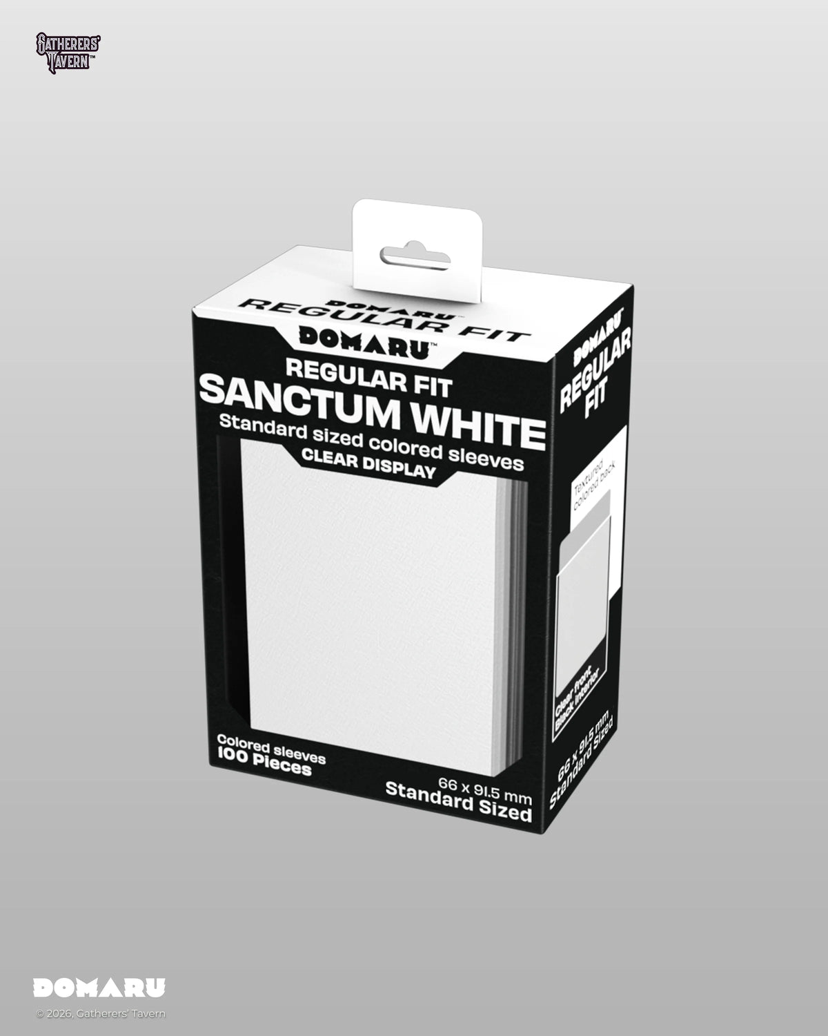 DOMARU Regular Fit Sleeves [Standard] - Sanctum White (100 ct.)