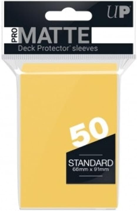 Deck Protectors: PRO-Matte- Solid Yellow (50)