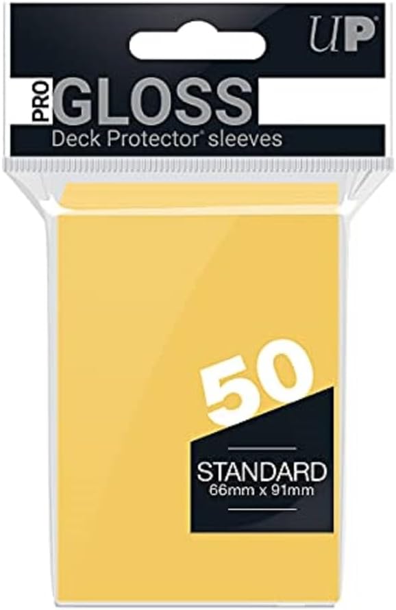 Deck Protectors: PRO-Gloss- Solid Yellow (50)