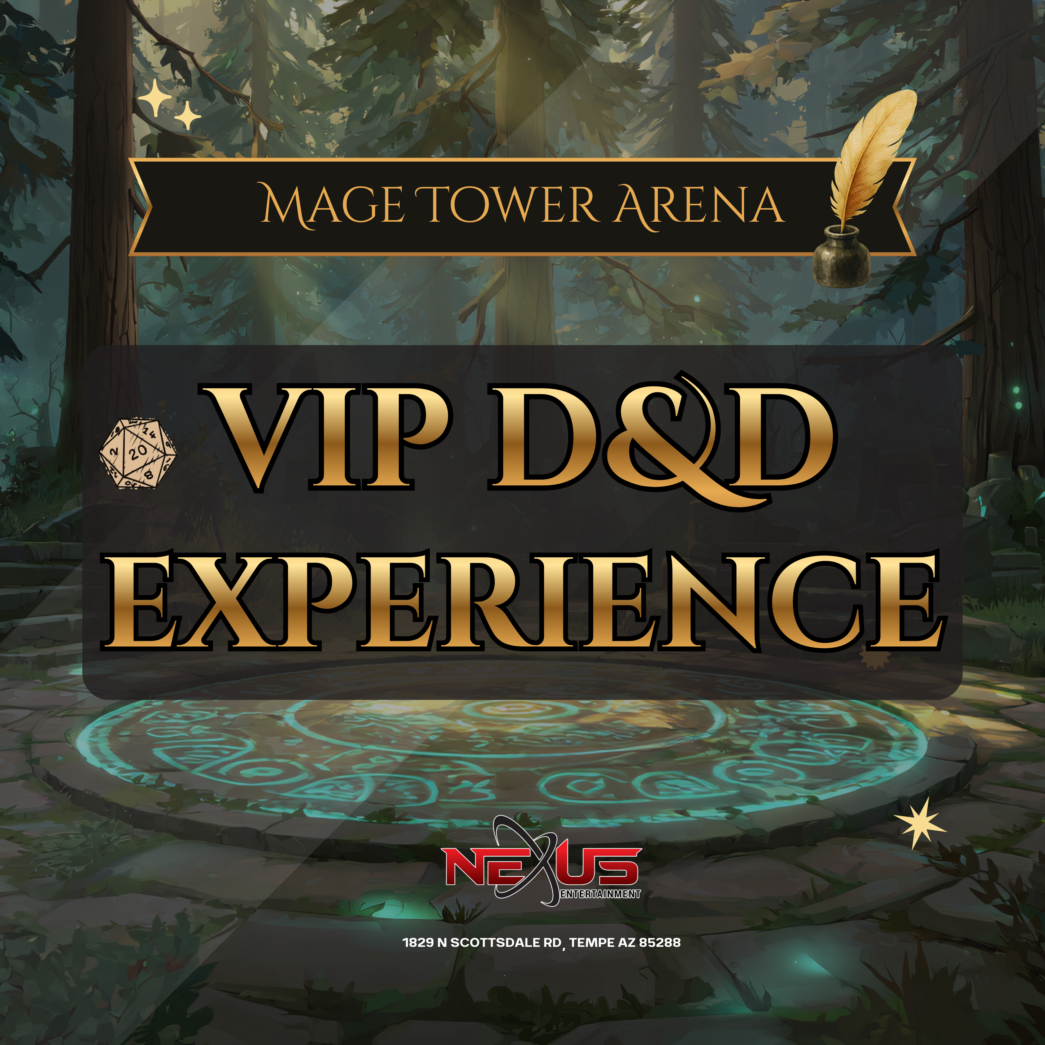 VIP D&D One Shot Experience: Mage Tower Arena | Saturday Aug 22 @4PM