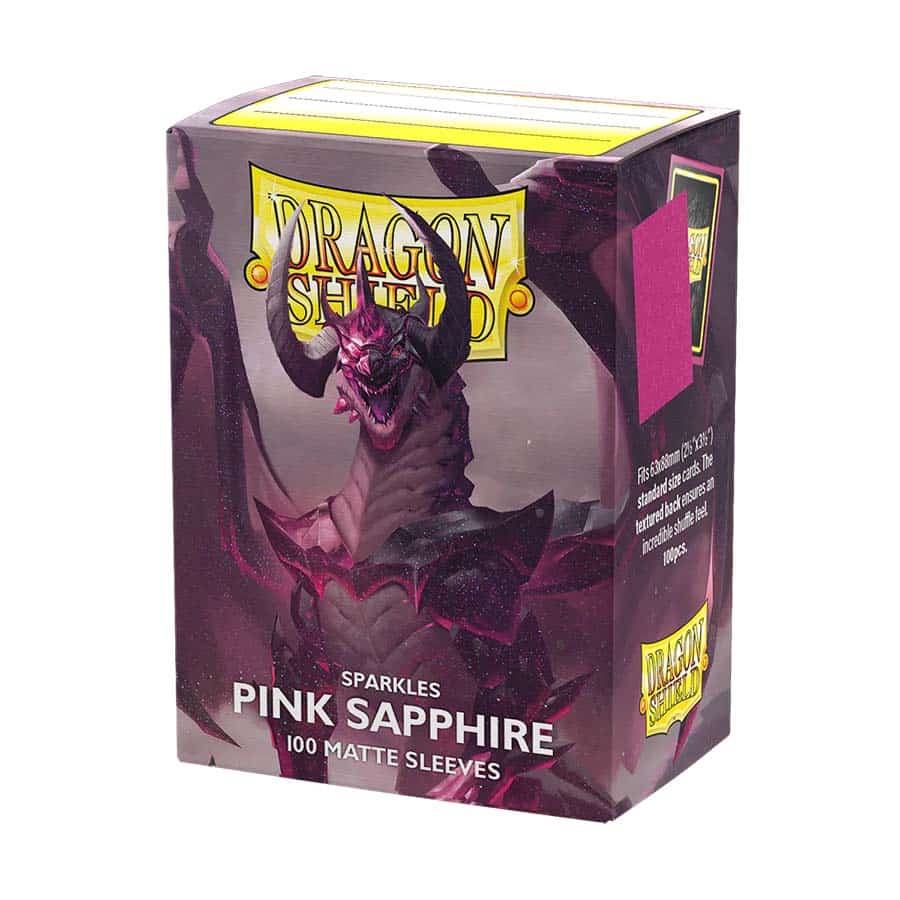 Dragon Shield Sleeves: Standard - Matte Pink Sapphire [Sparkles Series] (100 ct.)