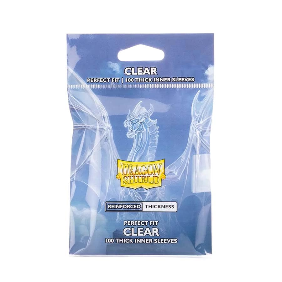 Dragon Shield Sleeves: Perfect Fit Standard | Thick Inner Sleeves - Clear (100 ct.)