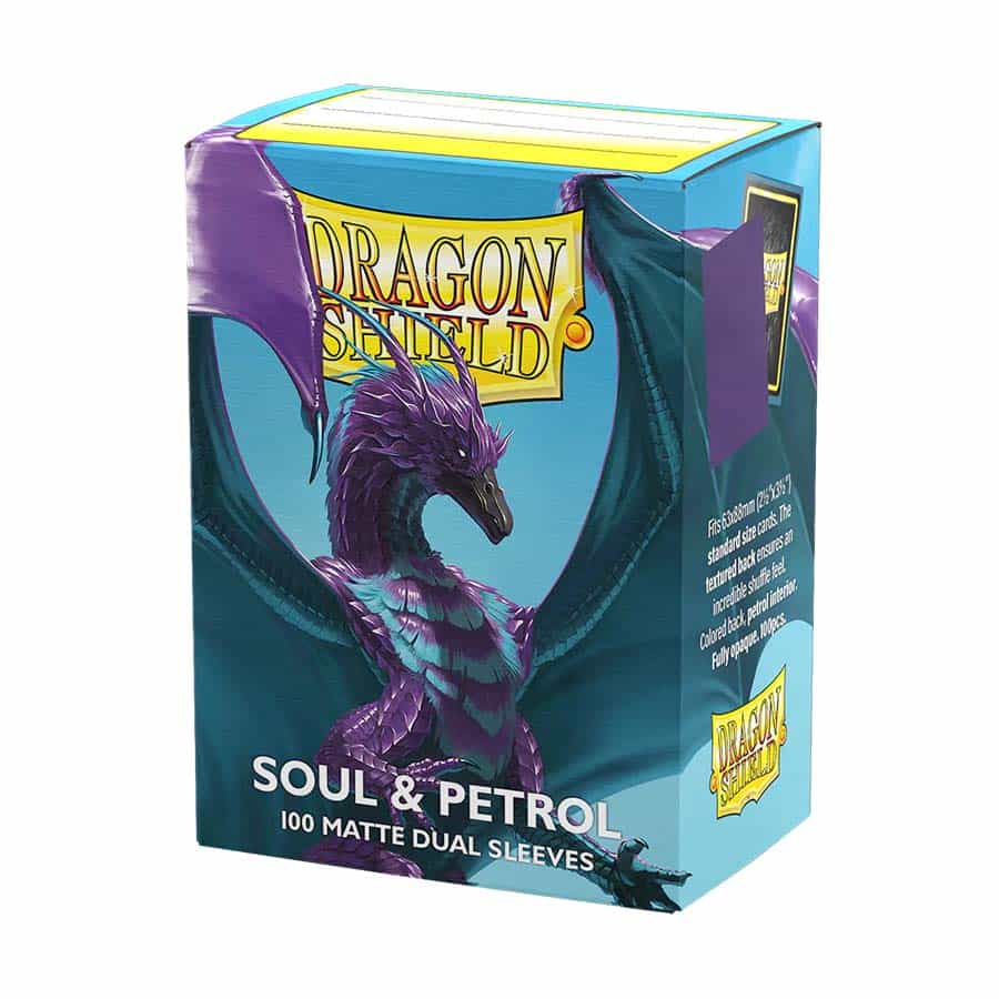 Dragon Shield Sleeves: Standard DUAL - Matte Soul & Petrol (100 ct.)