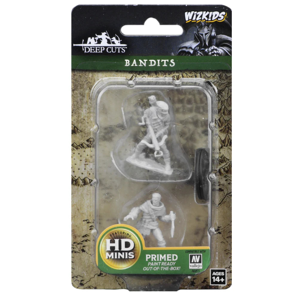 Wizkids Deep Cuts Miniatures: Unpainted Minis - Bandits (Wave 4)