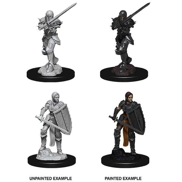 D&D Nolzur's Marvelous Miniatures: Unpainted Minis- Wave 9- Female Human Fighter