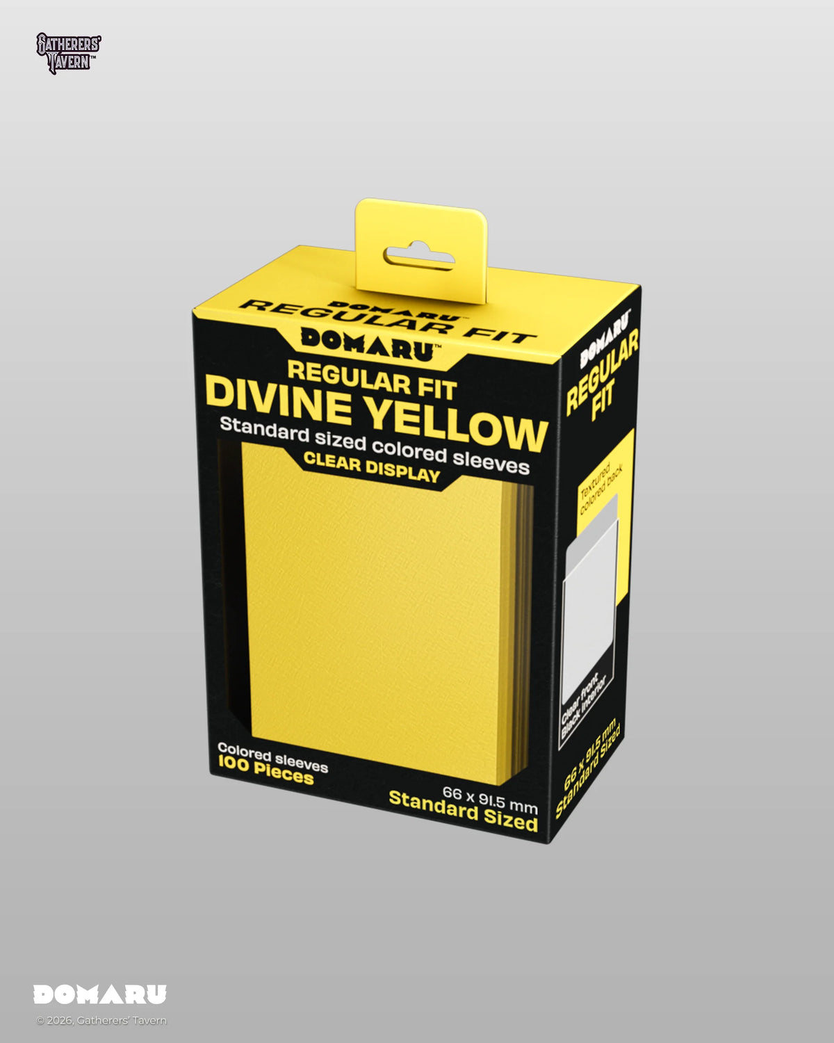DOMARU Regular Fit Sleeves [Standard] - Divine Yellow (100 ct.)