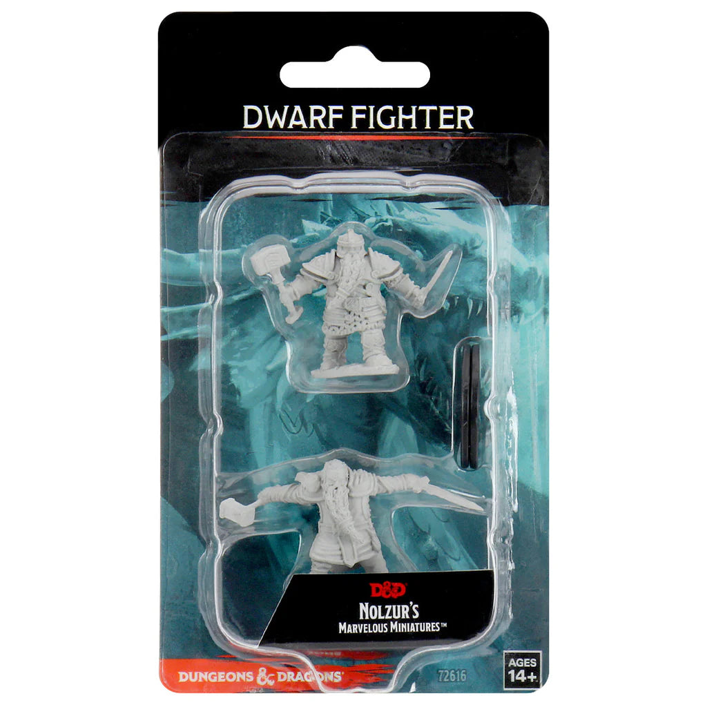 D&D Nolzur's Marvelous Miniatures: Unpainted Minis - Dwarf Male Fighter (Wave 1)
