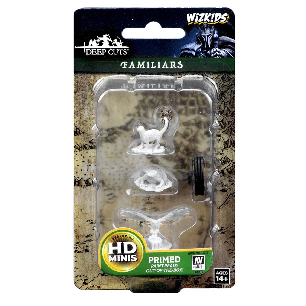 Wizkids Deep Cuts Miniatures: Unpainted Minis - Familiars (Wave 4)